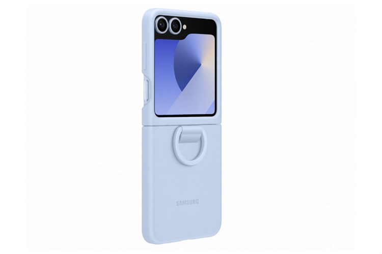 Ốp lưng nắp gập Galaxy Z Flip7 FE/Flip6 Silicone Samsung Chính hãng Màu Xanh