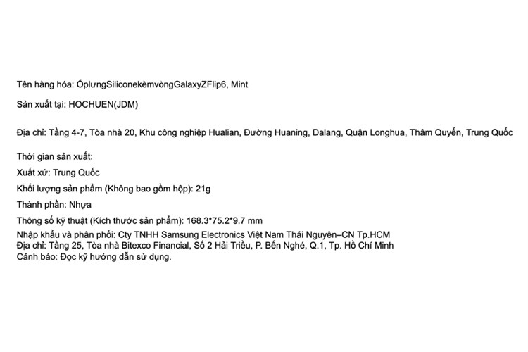 Ốp lưng nắp gập Galaxy Z Flip7 FE/Flip6 Silicone Samsung Chính hãng Màu Xanh mint