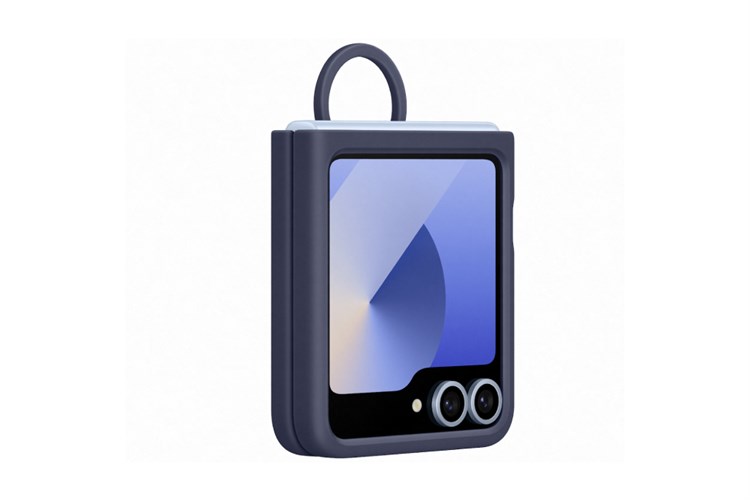 Ốp lưng nắp gập Galaxy Z Flip7 FE/Flip6 Silicone Samsung Chính hãng Màu Xanh Navy