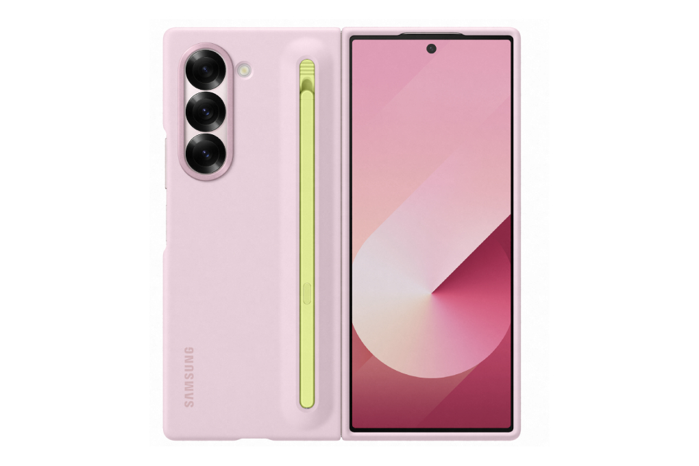 Ốp lưng Galaxy Z Fold6 nhựa cứng kèm bút S Pen Samsung Chính hãng Màu Hồng