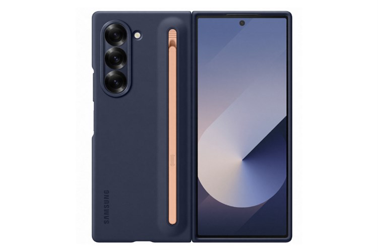 Ốp lưng Galaxy Z Fold6 nhựa cứng kèm bút S Pen Samsung Chính hãng Màu Xanh Navy