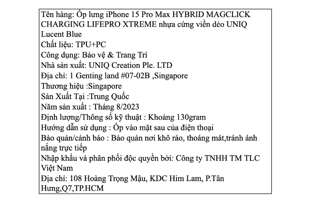 Ốp lưng MagSafe iPhone 15 Pro Max nhựa cứng viền dẻo UNIQ HYBRID MAGCLICK CHARGING LIFEPRO XTREME - 4