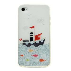 Ốp lưng iPhone 4 - 4S Nhựa dẻo mỏng Thuyền