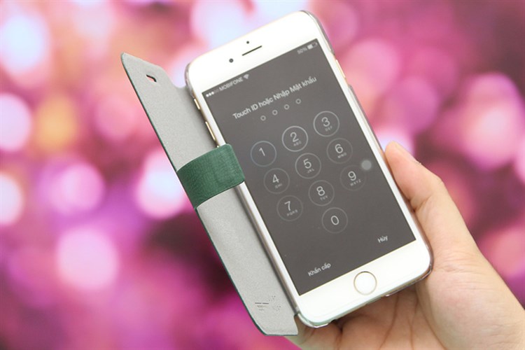 Ốp lưng iPhone 6 - 6s Nắp gập JM Màu Xanh lá