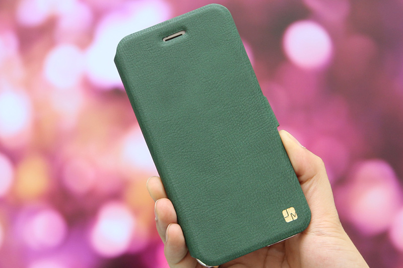Ốp lưng iPhone 6 - 6s Nắp gập JM Màu Xanh lá