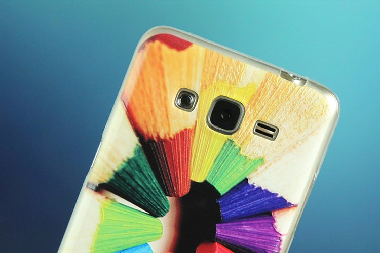 Ốp lưng Galaxy Grand Prime Nhựa dẻo mỏng Bút chì Màu Đỏ