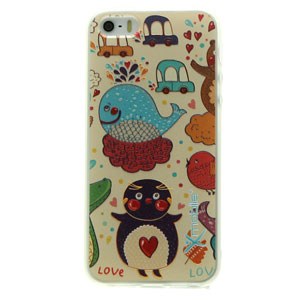 Ốp lưng iPhone 5 - 5S Nhựa dẻo mờ Cá Voi