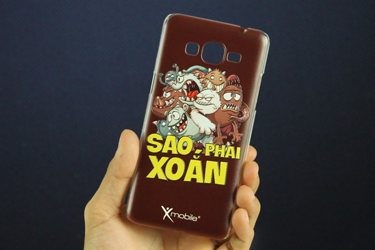 Ốp lưng Galaxy Grand Prime Nhựa in Xoắn Màu Nâu