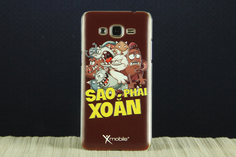 Ốp lưng Galaxy Grand Prime Nhựa in Xoắn Màu Nâu