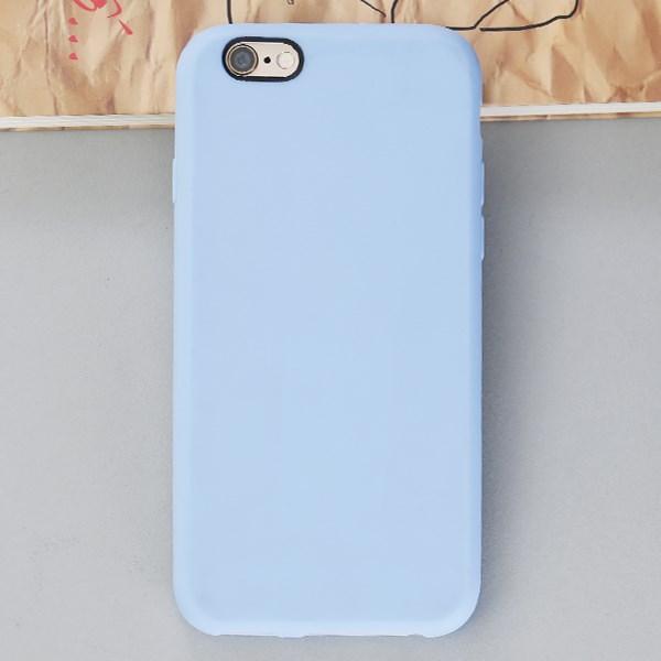 Ốp lưng iPhone 6 - 6s Nhựa Candy Silicon Xanh nhạt
