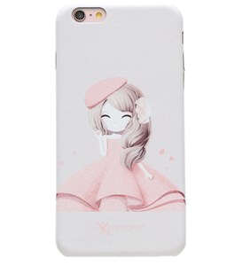 Ốp lưng iPhone 6 - 6s Plus Da in Cô gái