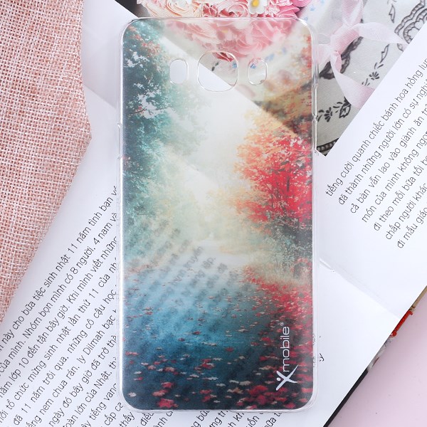 Ốp lưng Galaxy J7 (2016) Nhựa cứng in mờ Xmobile Đường Cam