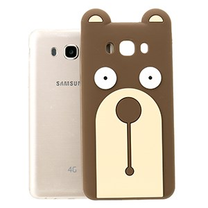 Ốp lưng Galaxy J7 (2016) Nhựa Silicon COSANO Gấu Nâu