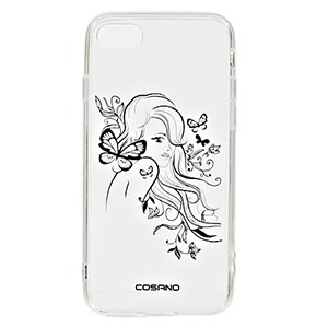 Ốp lưng iPhone 7 Nhựa cứng viền dẻo Unique COSANO Cô gái