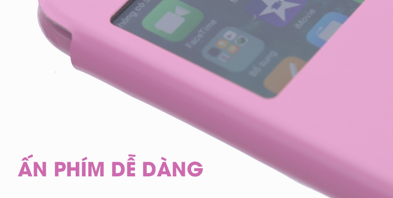 Ốp lưng iPhone 7 - iPhone 8 Nắp gập S-View Hồng Ốp lưng iPhone 7 - iPhone 8 Nắp gập S-View Hồng