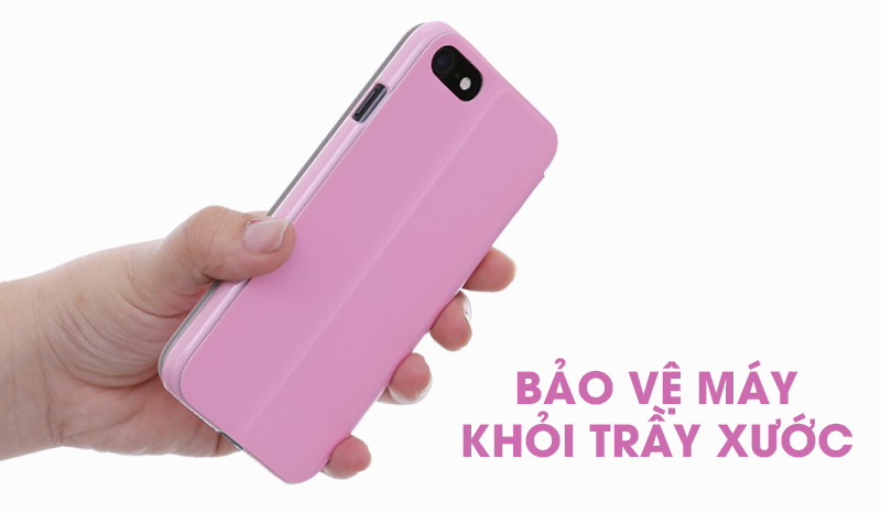 Ốp lưng iPhone 7 - iPhone 8 Nắp gập S-View Hồng Ốp lưng iPhone 7 - iPhone 8 Nắp gập S-View Hồng