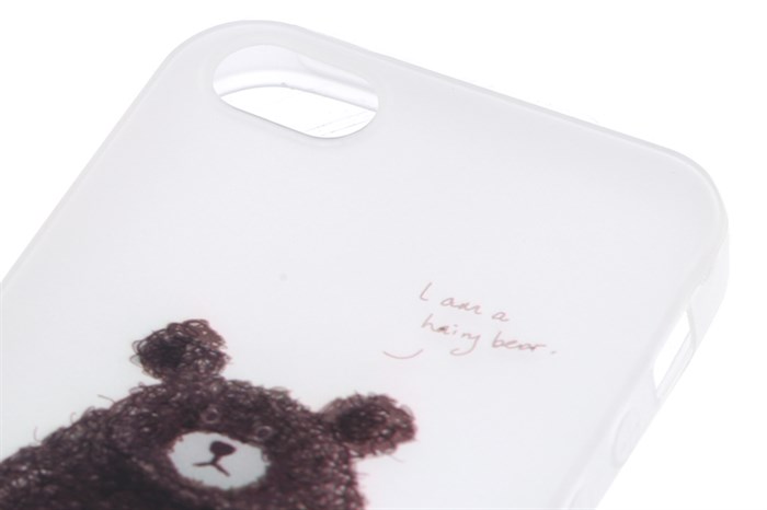 Ốp lưng iPhone 5 - 5S Nhựa cứng Semi PC Xmobile Gấu Đen Màu Đen