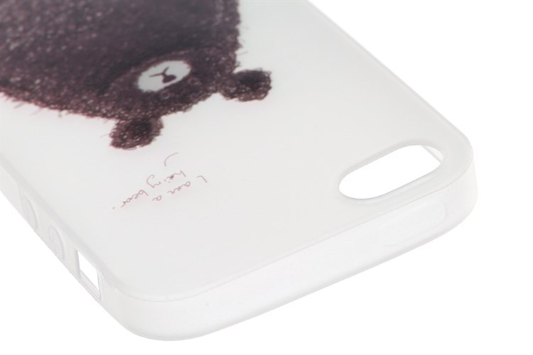 Ốp lưng iPhone 5 - 5S Nhựa cứng Semi PC Xmobile Gấu Đen Màu Đen