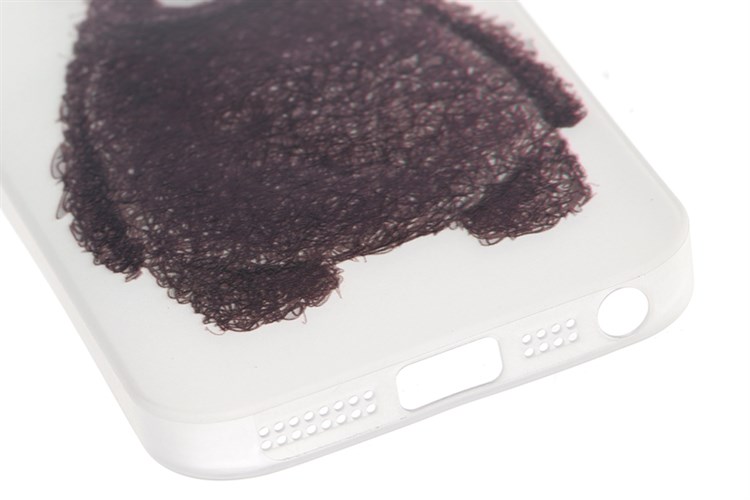 Ốp lưng iPhone 5 - 5S Nhựa cứng Semi PC Xmobile Gấu Đen Màu Đen