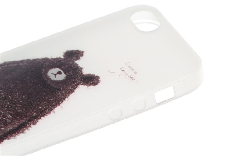 Ốp lưng iPhone 5 - 5S Nhựa cứng Semi PC Xmobile Gấu Đen Màu Đen