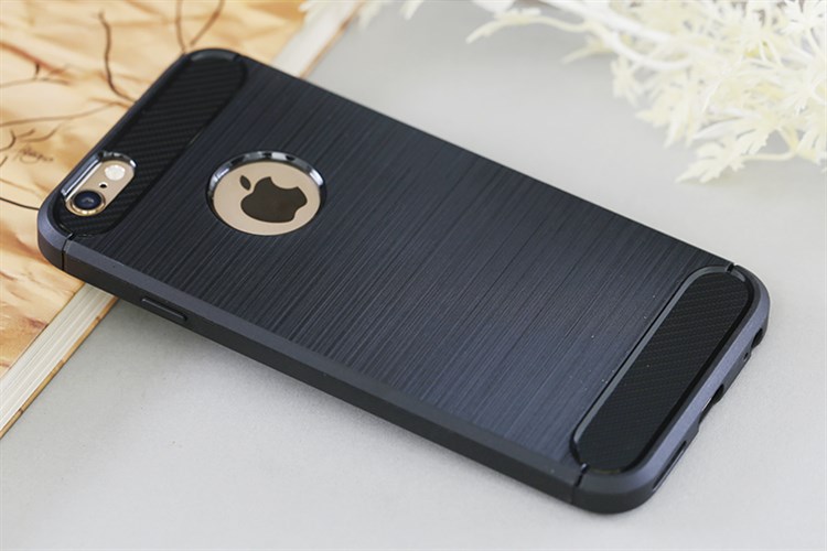 Ốp lưng iPhone 6-6S Nhựa dẻo Fancy COSANO Đen Màu Đen