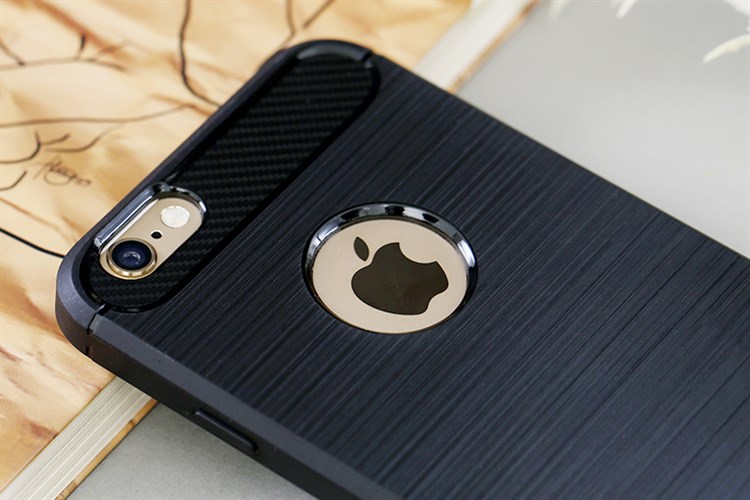 Ốp lưng iPhone 6-6S Nhựa dẻo Fancy COSANO Đen Màu Đen