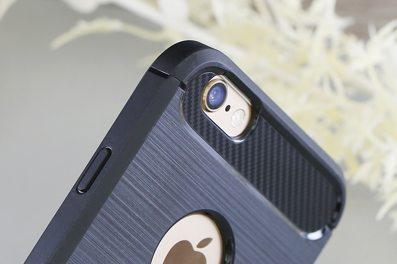 Ốp lưng iPhone 6-6S Nhựa dẻo Fancy COSANO Đen Màu Đen