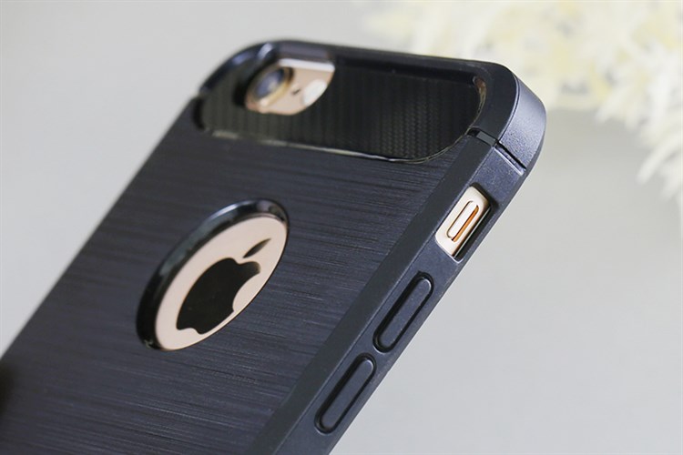 Ốp lưng iPhone 6-6S Nhựa dẻo Fancy COSANO Đen Màu Đen