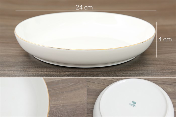 Bộ 8 món ấm trà sứ Minh Châu MC-BAT05 Màu Trắng