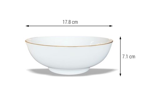 Tô sứ Minh Châu chỉ vàng T07CV