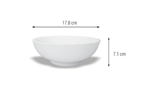 Tô sứ Minh Châu trắng T07