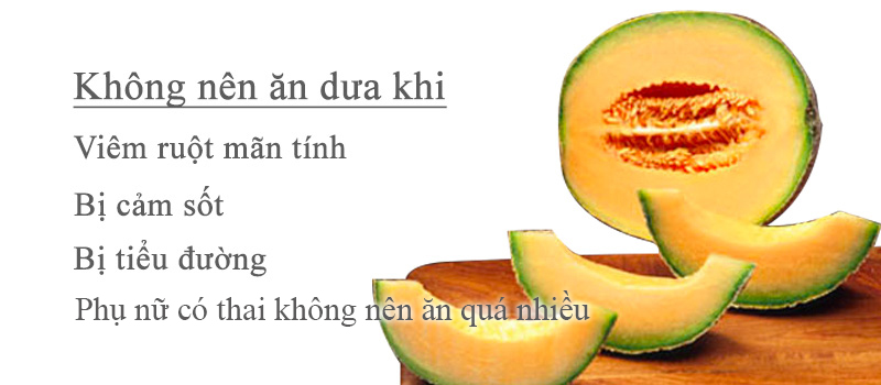 trường hợp không nên ăn dưa lưới 