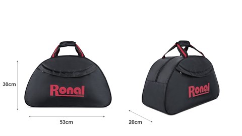 Túi xách thể thao du lịch Ronal TX18 - Đen logo đỏ