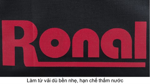 Túi xách thể thao du lịch Ronal TX18 - Đen logo đỏ