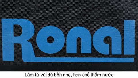 Túi xách thể thao du lịch Ronal TX18 - Đen logo xanh biển