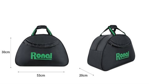 Túi xách thể thao du lịch Ronal TX18 - Đen logo xanh lá