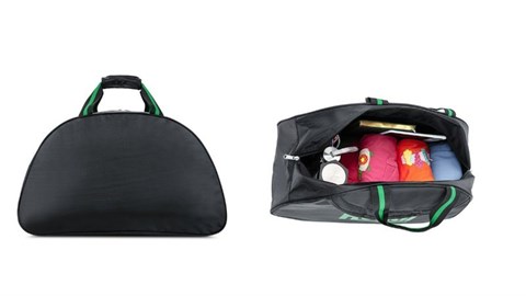 Túi xách thể thao du lịch Ronal TX18 - Đen logo xanh lá