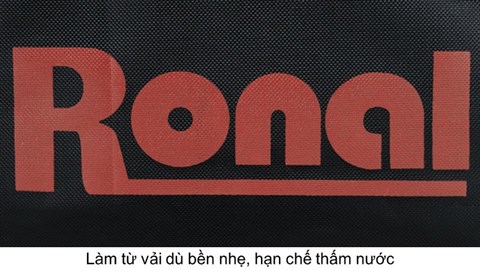 Túi du lịch Ronal TX18 màu đen logo cam