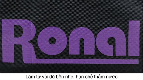 Túi xách thể thao du lịch Ronal TX18 - Đen logo tím