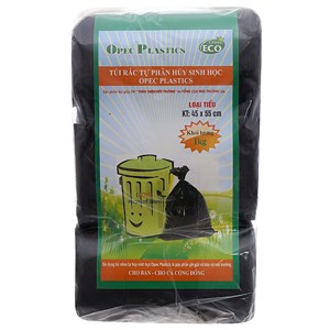 Túi rác đen tự hủy sinh học Opec 3 cuộn 45 x 55cm (1kg)