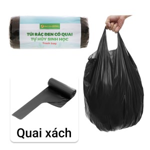 1 cuộn túi rác đen tự huỷ sinh học Bách Hóa XANH 55x65cm (250g)