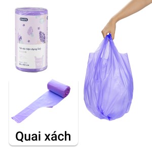 1 cuộn túi rác tiện dụng hương lavender Inochi 46x63cm