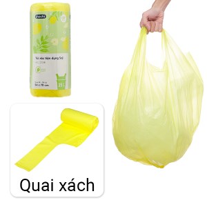 1 cuộn túi rác tiện dụng hương chanh Inochi 54x70cm