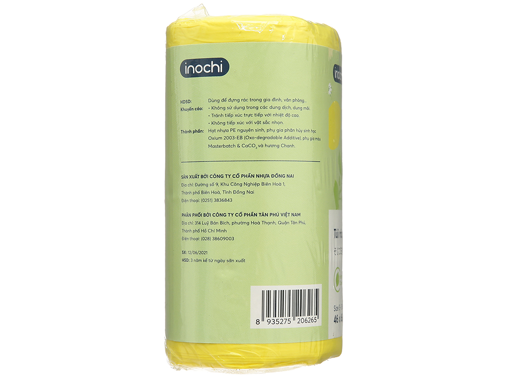 Túi rác Inochi hương chanh 46x63cm giá tốt tại Bách hoá XANH