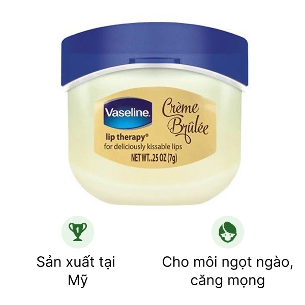 Sáp dưỡng môi Vaseline Lip Therapy mềm mại, căng mọng