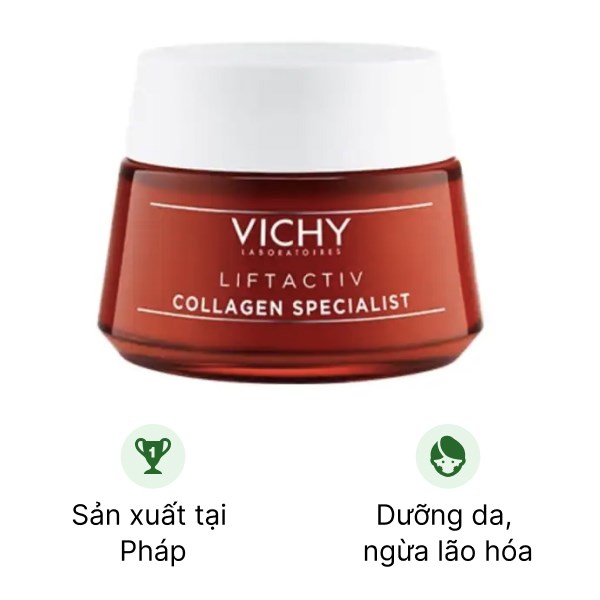 Kem dưỡng Vichy Liftactiv Collagen Specialist ngừa lão hóa