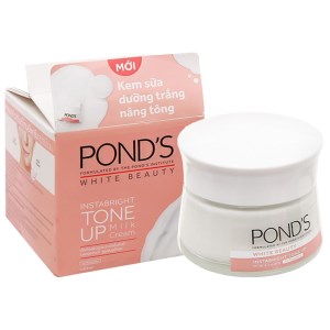 Kem dưỡng Pond's White Beauty Instabright Tone Up Milk Cream dưỡng trắng nâng tông 50g