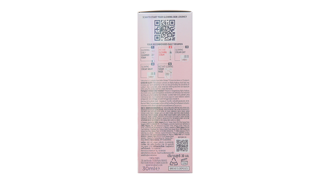 Serum L'Oréal Paris Glycolic-Bright Anti-Dark Spot Brightening sáng da, mờ thâm chai 30ml - 16
