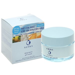 Mặt nạ ngủ Senka Deep Moist Gel Cream dưỡng ẩm mạnh mẽ 50g