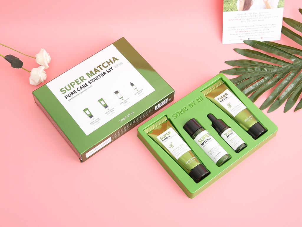 Bộ sản phẩm dưỡng da và cải thiện lỗ chân lông Some By Mi Super Matcha Starter Kit 3